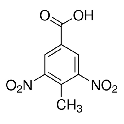 CAS 16533-71-4, 4-Methyl-3,5-Dinitrobenzoic Acid, 3,5-Dinitro-4-Methylbenzoic Acid, C8H6N2O6 , Off-White To Pale-Yellow